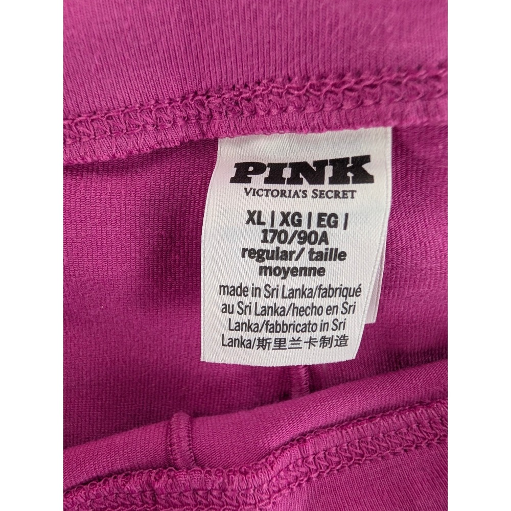 Victoria's Secret PINK Womens XL Pink Y2K Foldover Flare Heart Leggings NWT - Picture 7 of 11